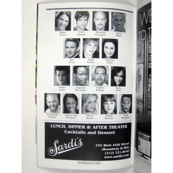 Violet Playbill 2014 Sutton Foster Colin Donald Alexander Gemignani - Picture 5 of 7